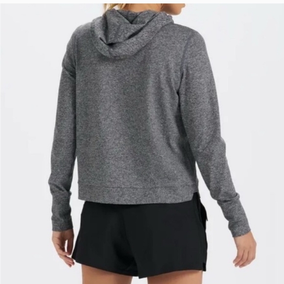 Vuori Halo Essential Hoodie Grey Women's Small Pullover Sweatshirt - Picture 2 of 9